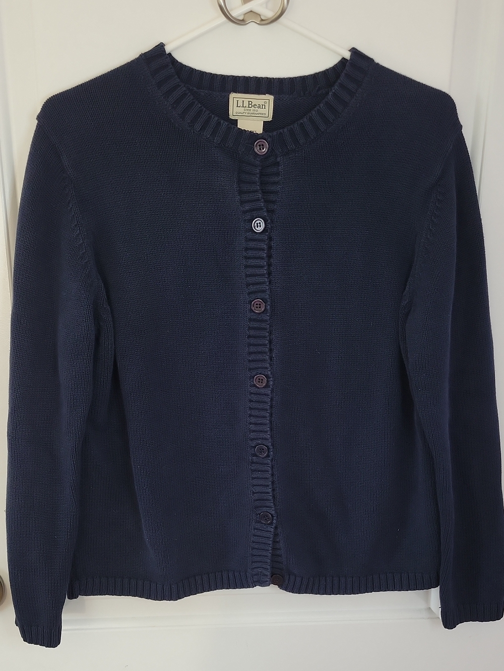 L.L Bean Vintage Cotyon Crewneck Cardigan